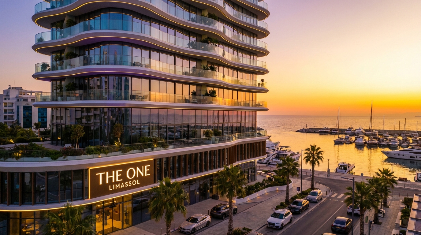 דירות יוקרה למכירה במרכז העסקים של לימסול עם נוף למרינה