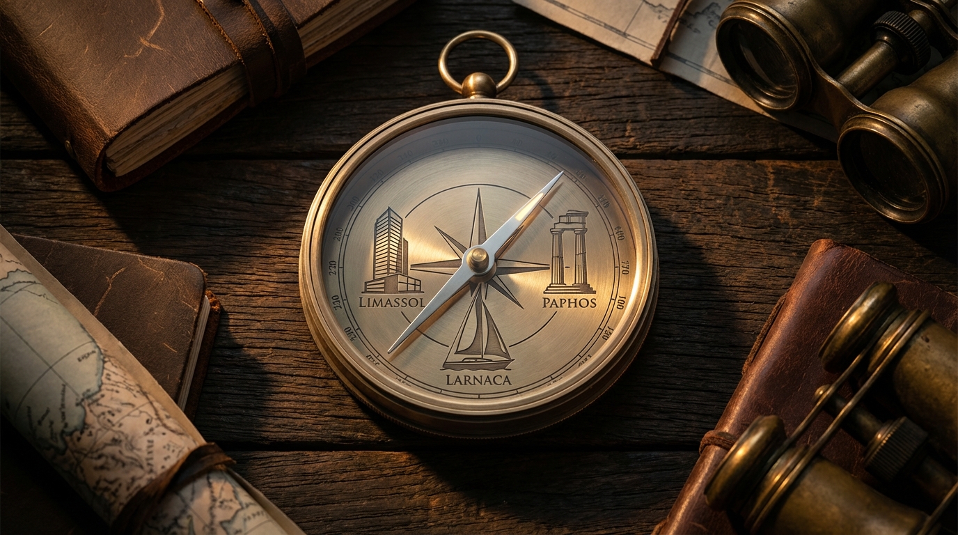 ניתוח השוואתי של דירות להשקעה בלימסול, לרנקה ופאפוס על מפת קפריסין