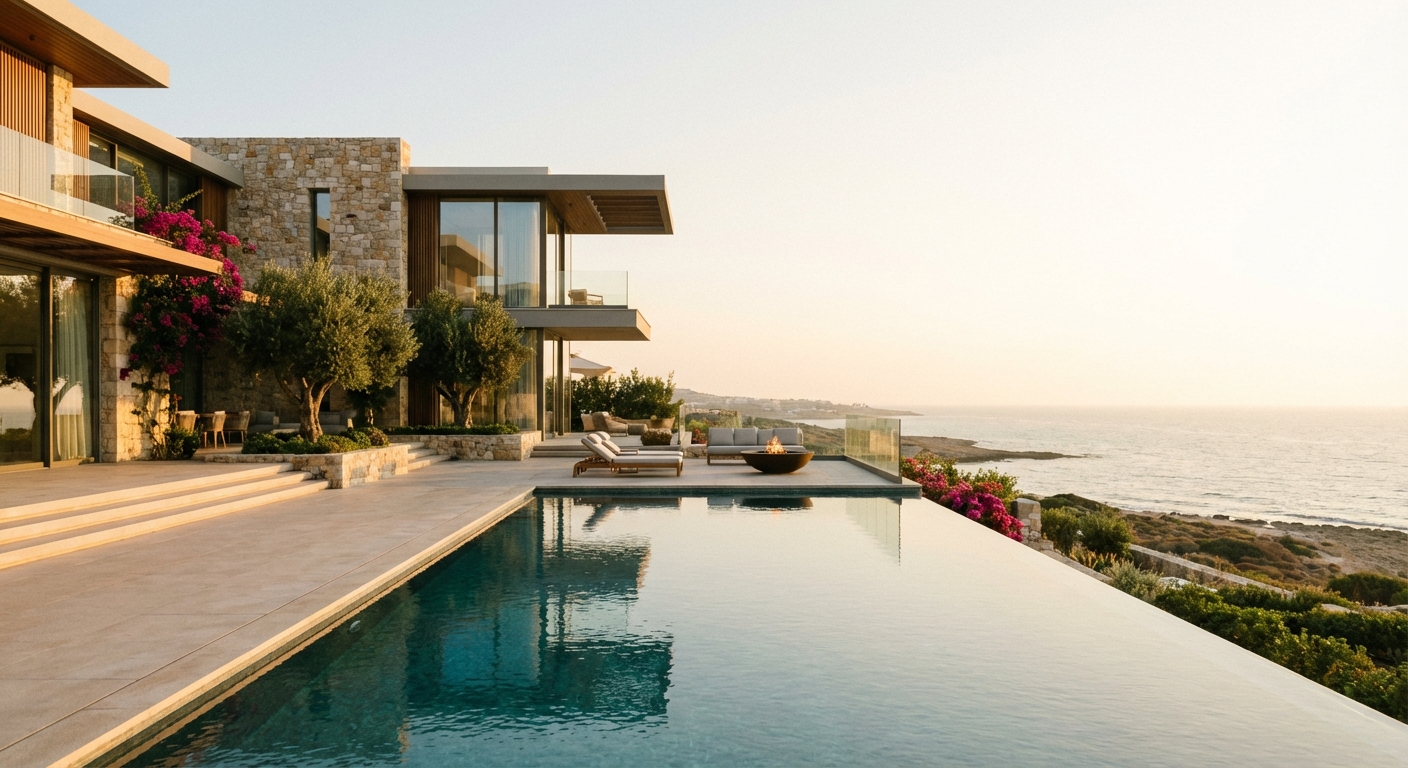 וילה יוקרתית להשקעה בקפריסין עם נוף לים