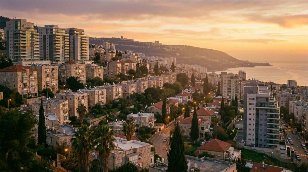 פנורמה של שכונת נווה שאנן בחיפה, יעד אטרקטיבי למשקיעי נדל"ן