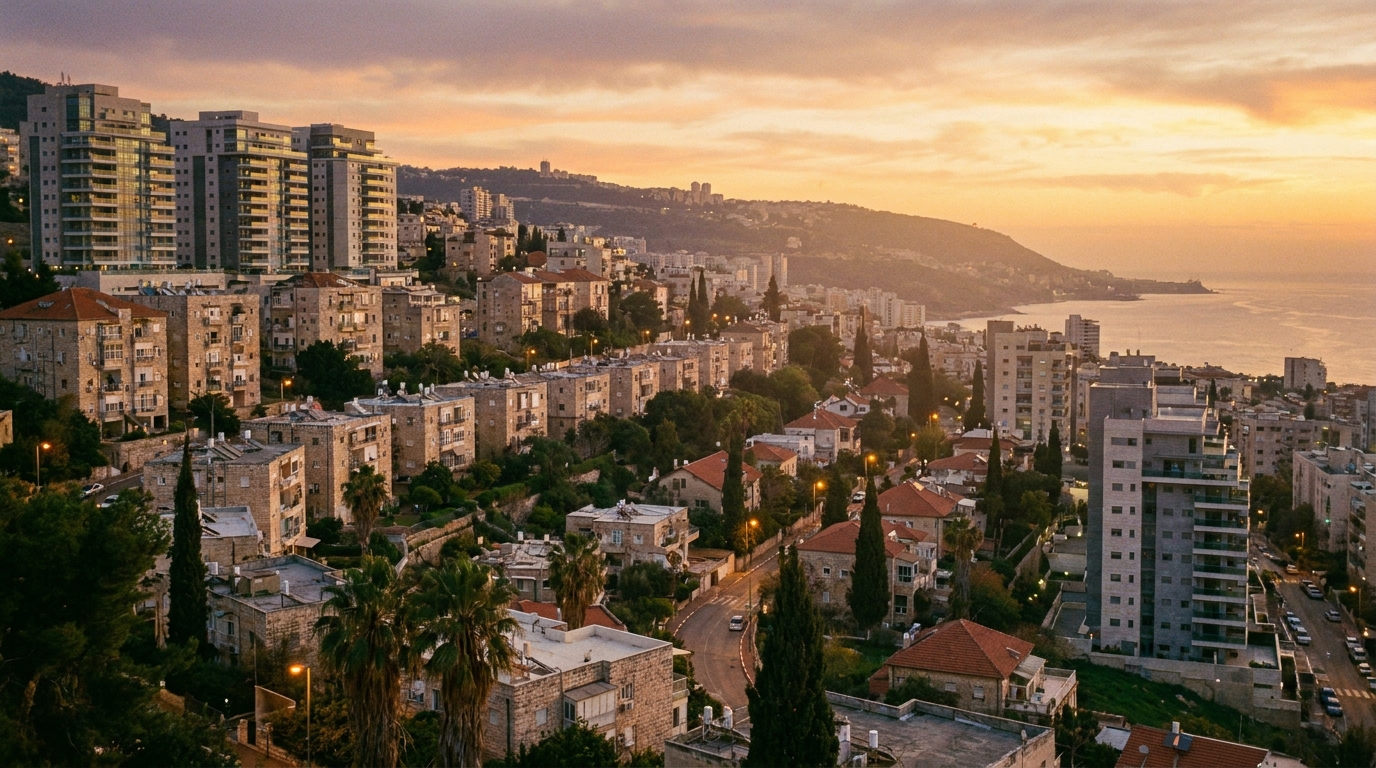 פנורמה של שכונת נווה שאנן בחיפה, יעד אטרקטיבי למשקיעי נדל"ן